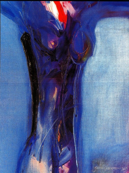 Janusz Skowron - New-York USA - Nude in blue - huile -