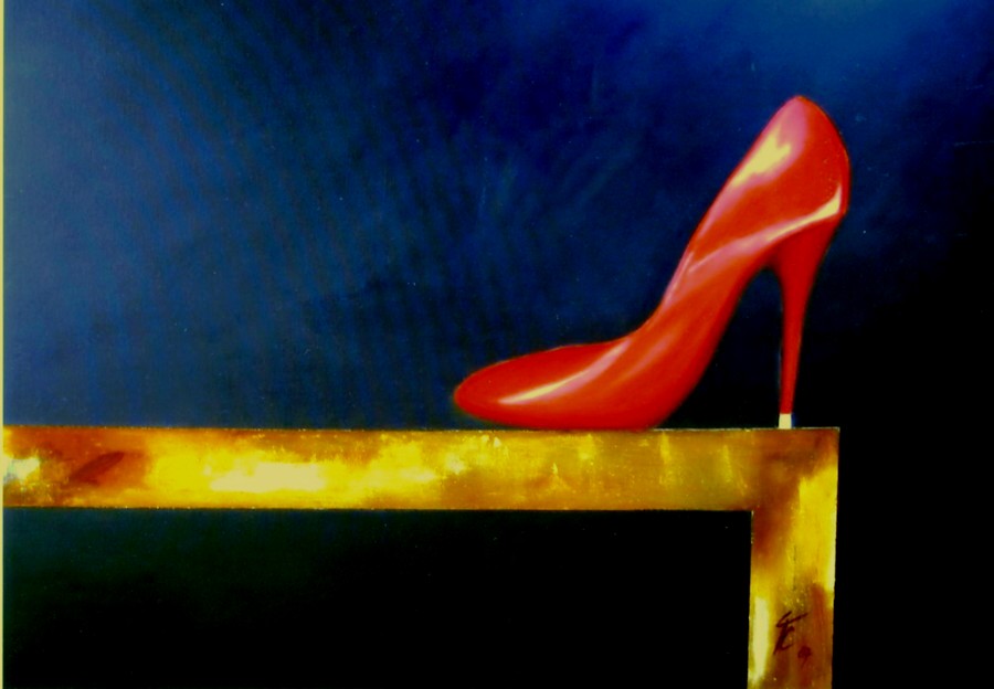 Thomas Cavelius : Chaussure rouge
