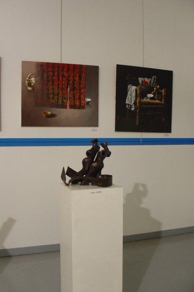 sculptures : Anne Chiny - peintures : galerie Lotus
